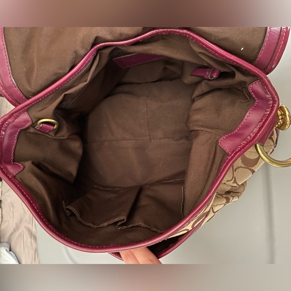 Vintage Coach Shoulder Bag- Pink and Tan - Picture 2 of 4